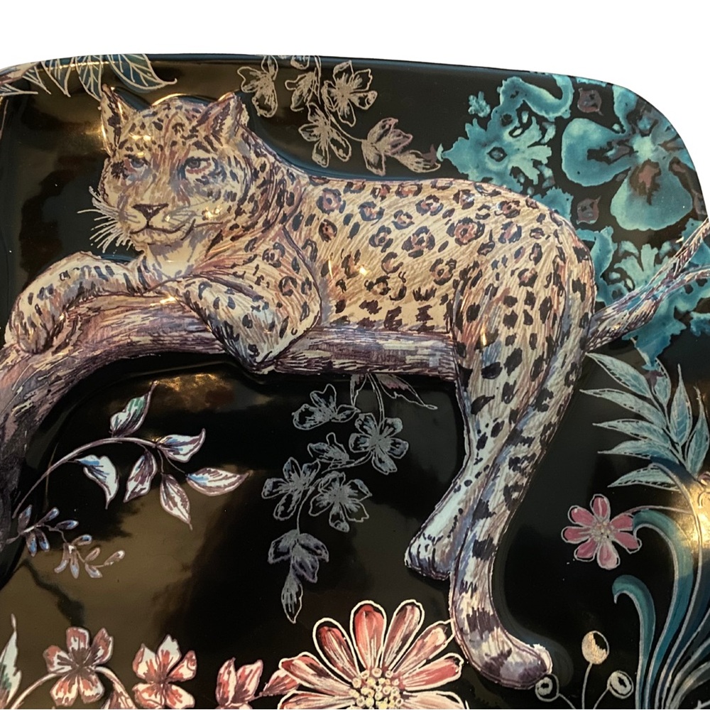 Leopard Print Decorative Plate